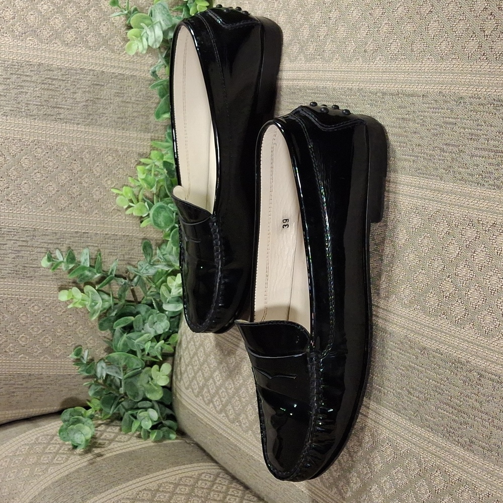Tods Driving Moc Loafers In Black Patent Leather - Picture 3 of 16